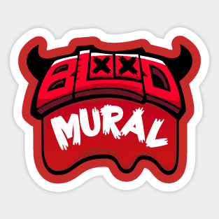 Blood Mural one Sticker